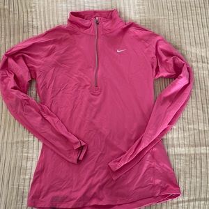 Nike long sleeve dri-fit top with zipper
